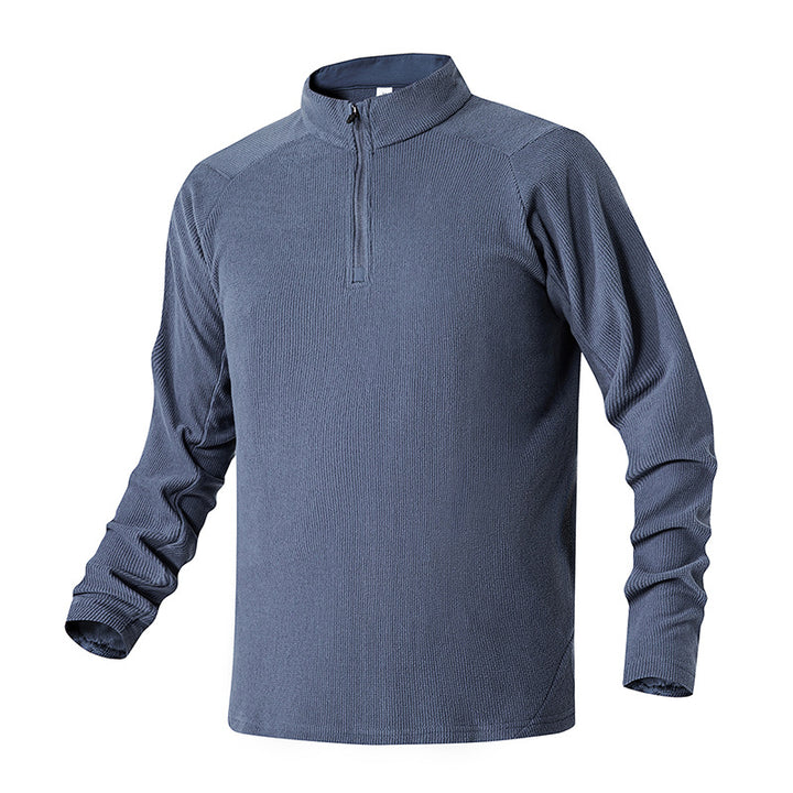 Herren Atmungsaktives Thermo‑Waffelshirt mit Halbzip und Raglanärmeln Drune