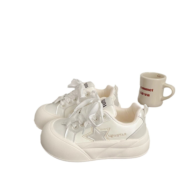 Damen Sportliche Sneakers mit modischem Design und dicker Laufsohle Drune