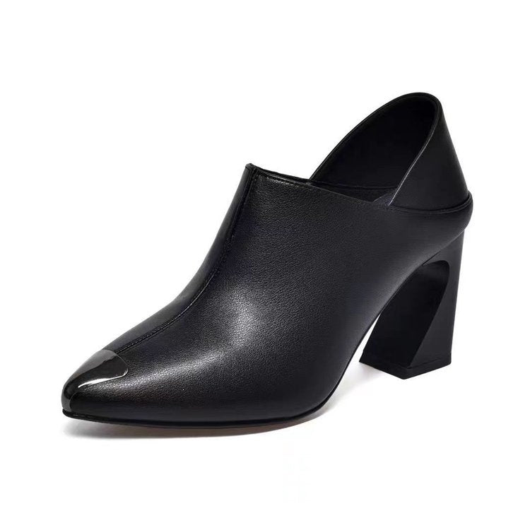 Damen Chunky Absatz Mules Drune