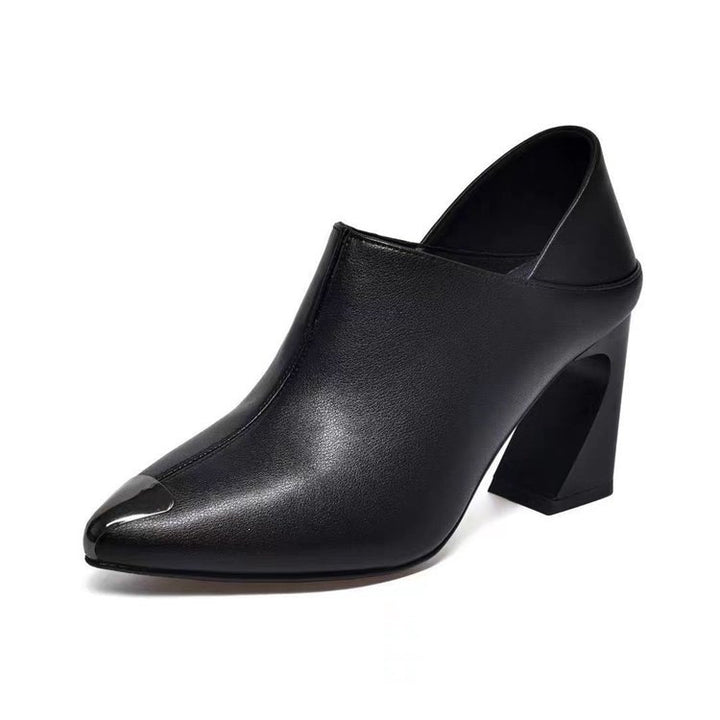 Damen Chunky Absatz Mules Drune