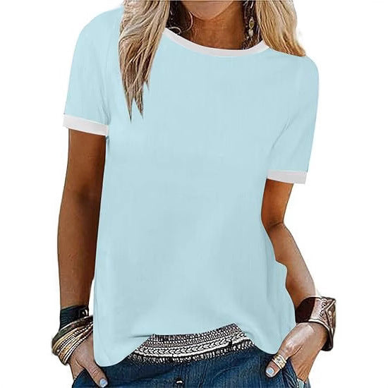 Damen T-Shirt mit kontrastierenden Ärmeln Drune