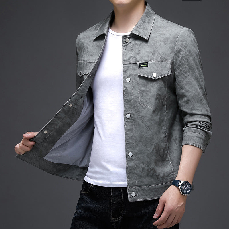 Herren Jeansjacke mit modischem Schnitt und praktischen Taschen Drune