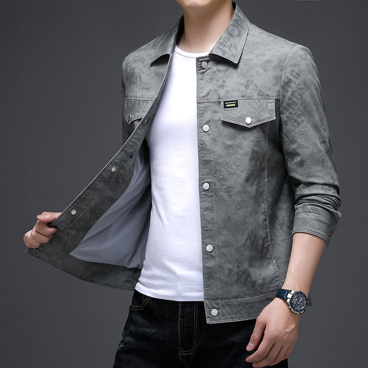 Herren Jeansjacke mit modischem Schnitt und praktischen Taschen Drune