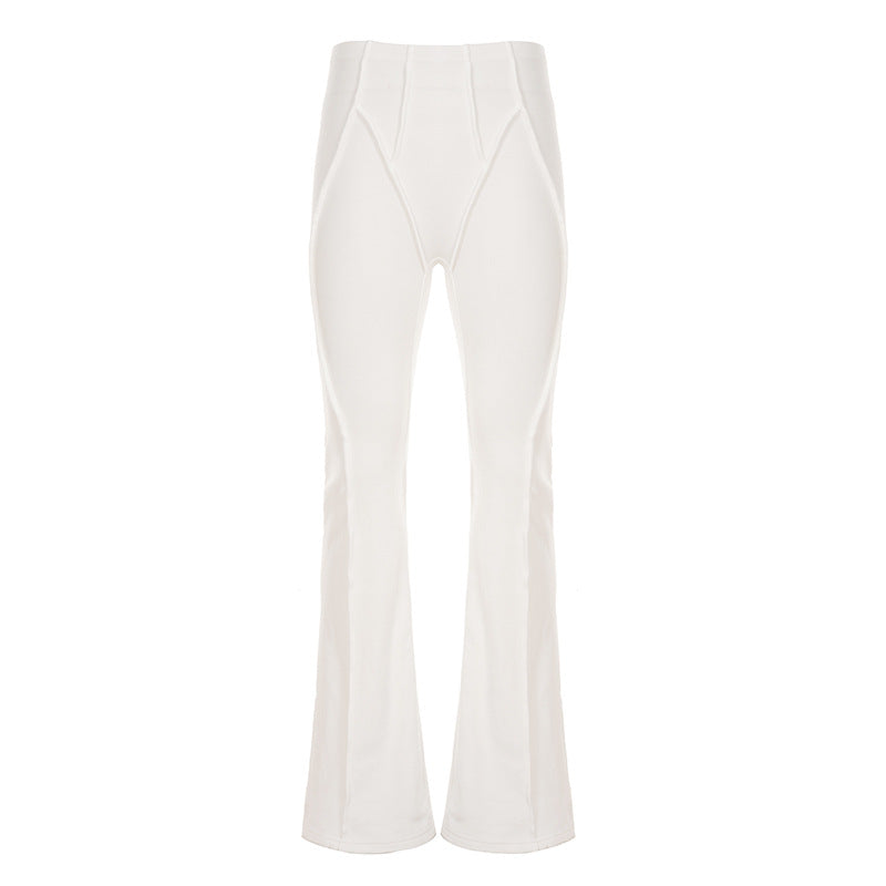 Damen Flared-Leggings mit hohem Bund und nahtlosem Design Drune