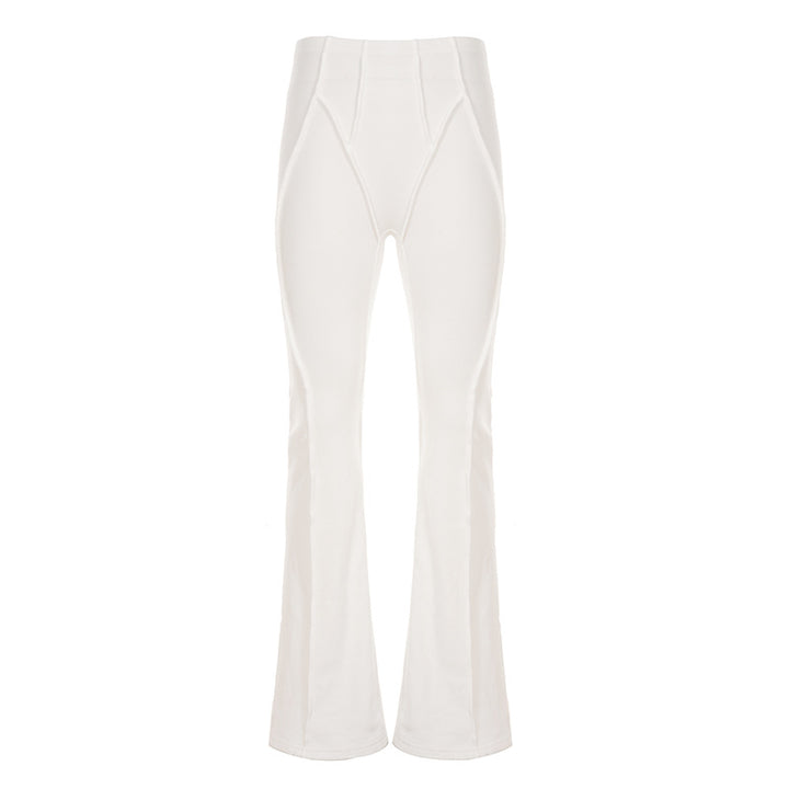 Damen Flared-Leggings mit hohem Bund und nahtlosem Design Drune