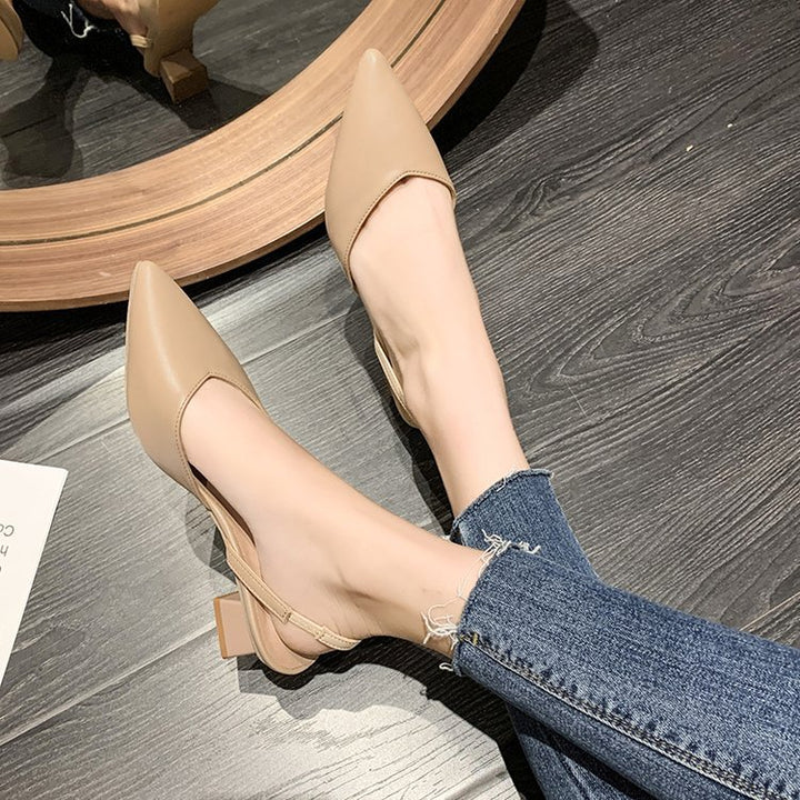 Damen Elegante Slingback Pumps mit schickem Schnitt und komfortablem Blockabsatz Drune