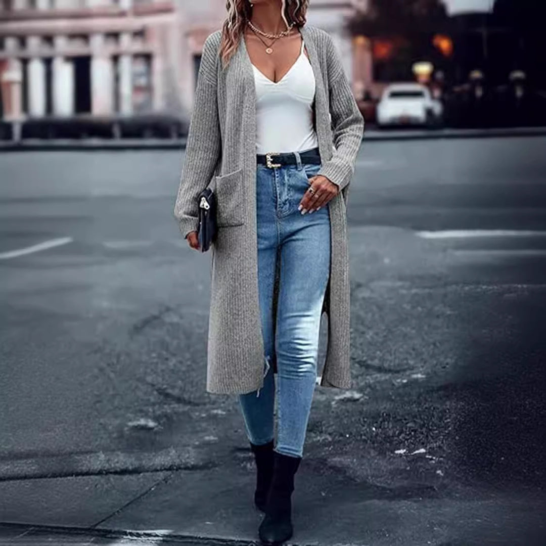 Damen Langstrickjacke Drune