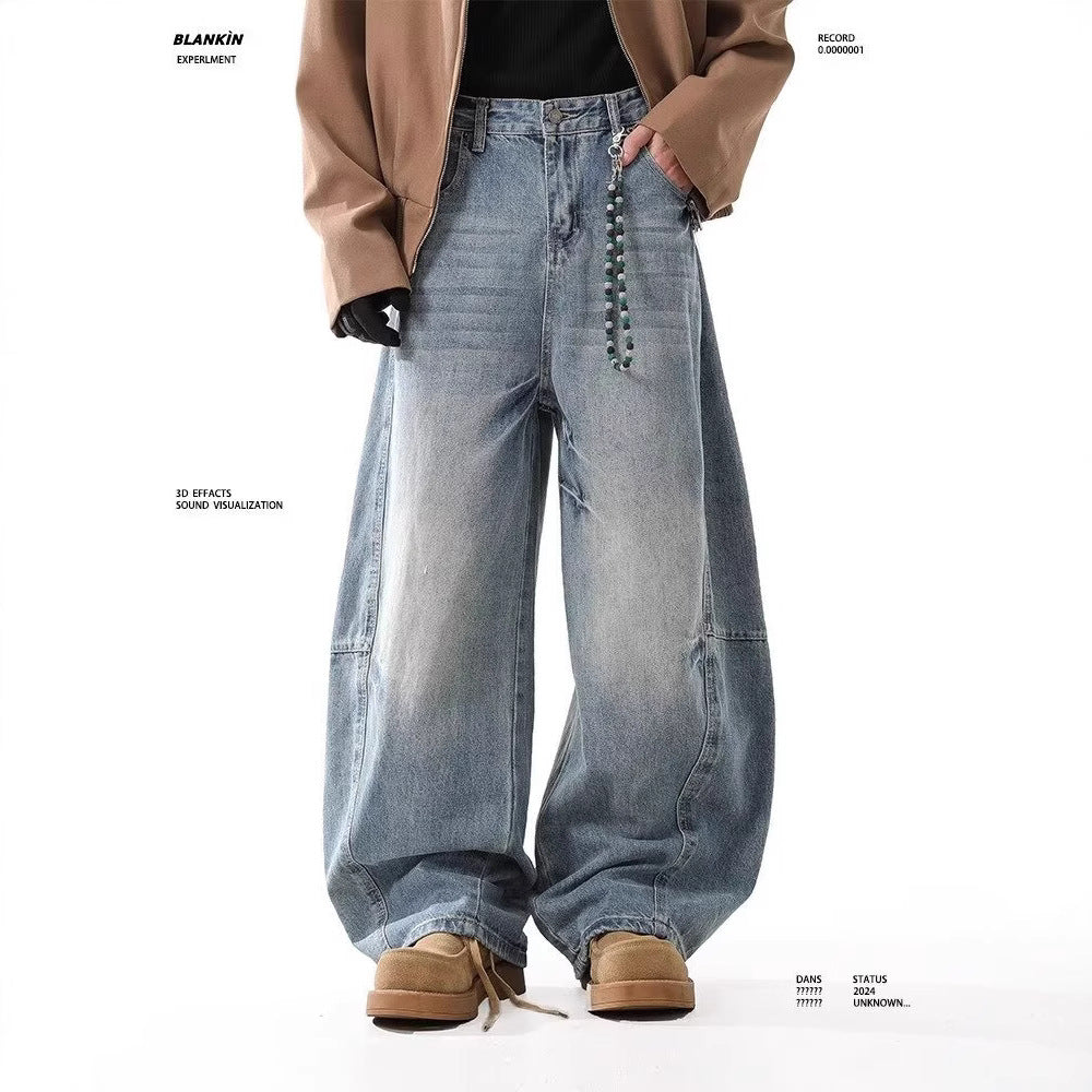 Damen Hoch taillierte Baggy-Jeans Drune