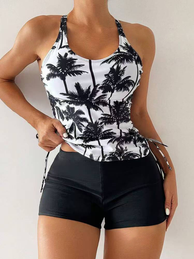 Femme Athletic Tankini Schwimmset mit verstellbaren Seitenschnüren Drune