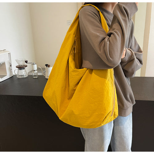 Damen Modern Stoff Hobo Tasche Drune