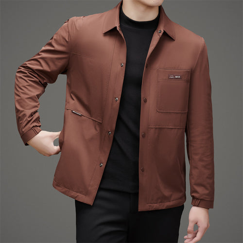 Herren leichte Utility-Jacke mit praktischen Taschen und funktionalem Design Drune