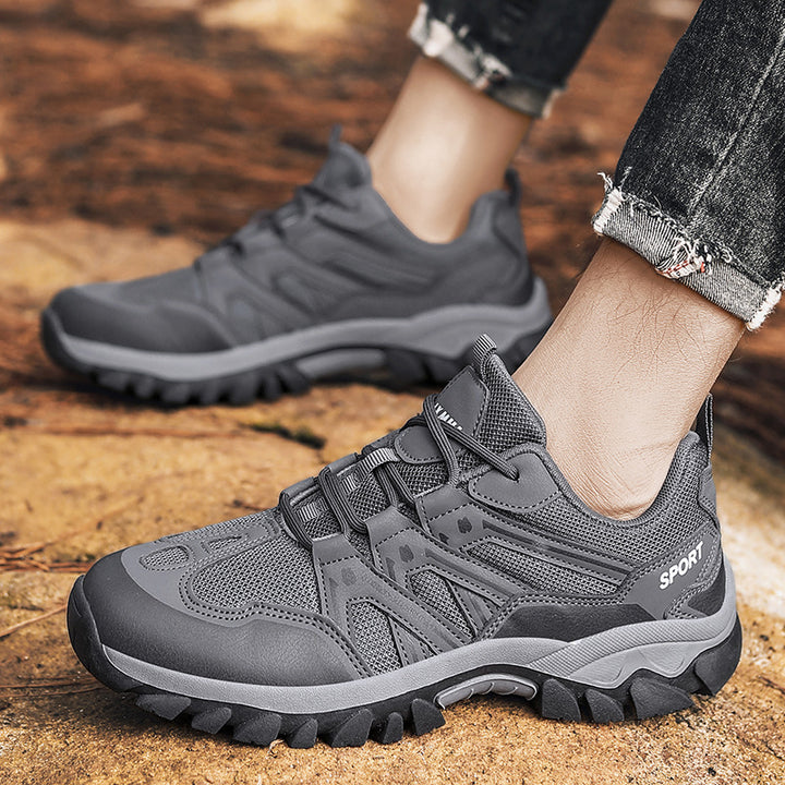 Herren nan robuster Trailtrekkingschuh mit wasserabweisender Membran, verstärkter Zehenkappe und griffiger Geländelaufsohle Drune