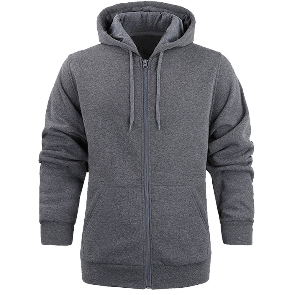 Herren Kapuzensweatshirt mit durchgehendem Reißverschluss und praktischen Taschen Drune