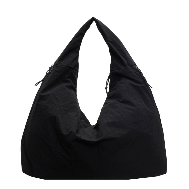 Damen Modern Stoff Hobo Tasche Drune
