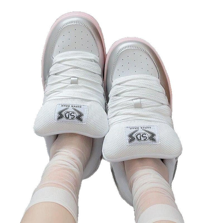 Damen Sportliche Sneakers mit atmungsaktivem Obermaterial und gepolsterter Sohle Drune