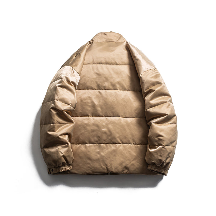 Herren Boxy Isolationsjacke im Fieldstil mit Cargo-Taschen und hohem Stehkragen Drune