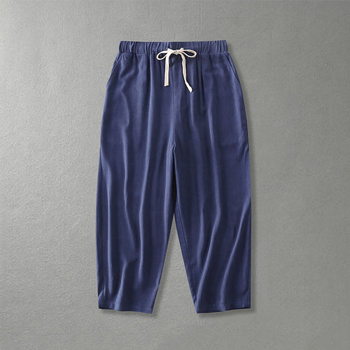 Damen Locker geschnittene Freizeit-Hose mit elastischem Bund und Tunnelzug Drune