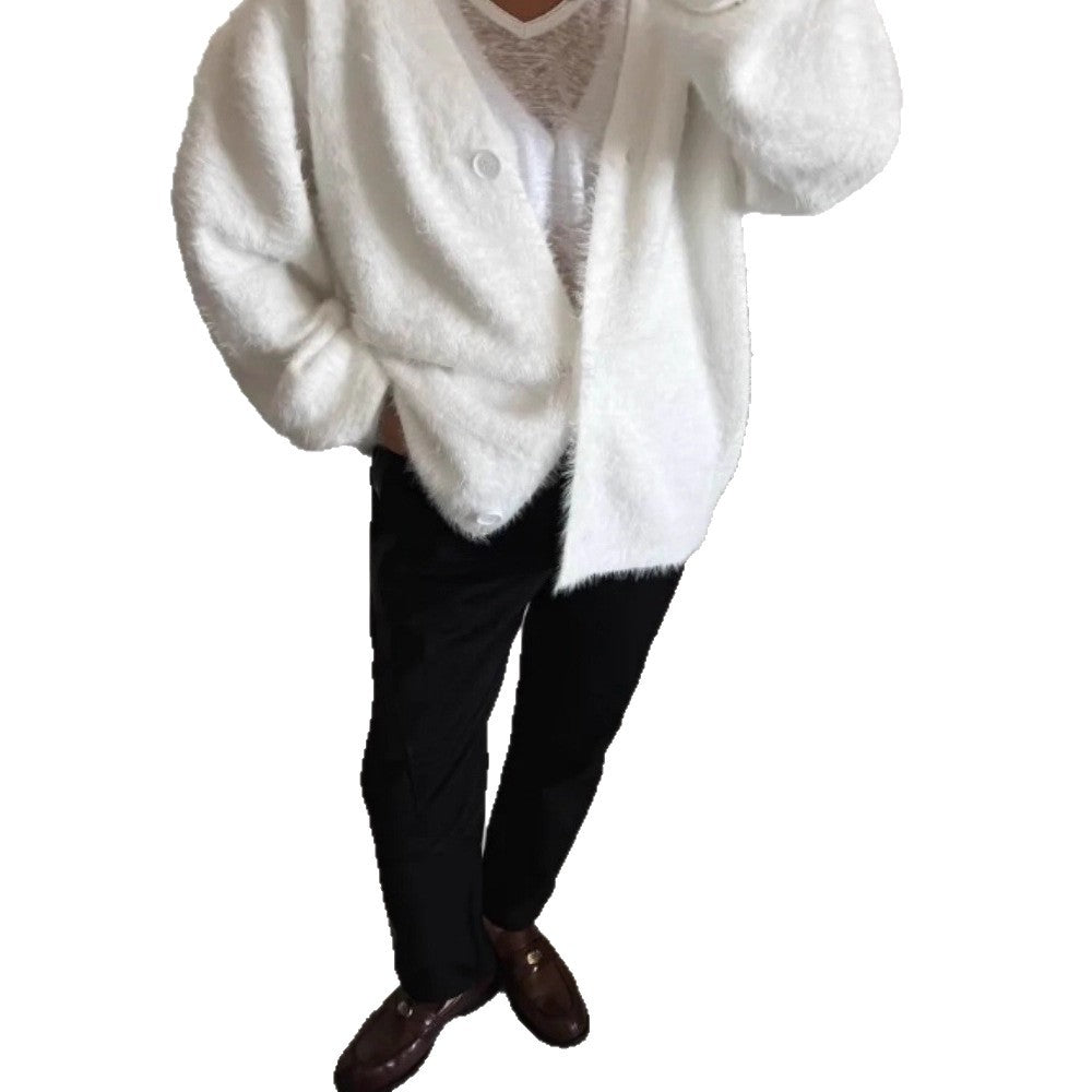 Damen Kuschelige Oversized Strickjacke Drune