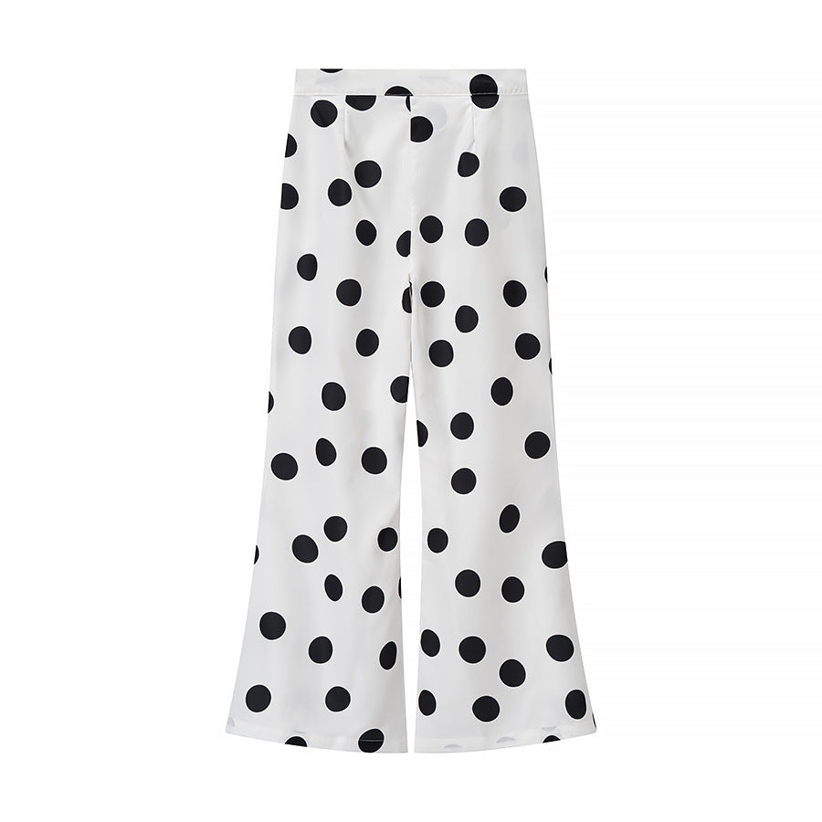 Damen Culotte mit Punkten und elastischem Bund Drune