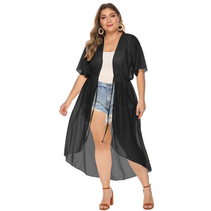 Damen eleganter transparenter Strandkimono Drune