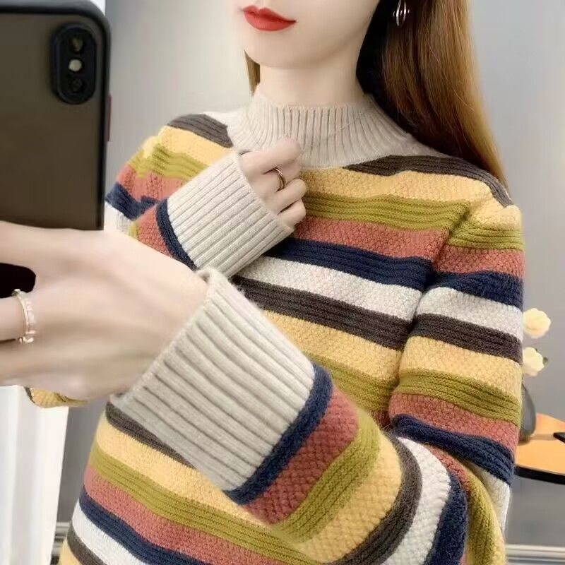Damen Gemütlicher und stylischer Pullover mit Strukturmuster Drune
