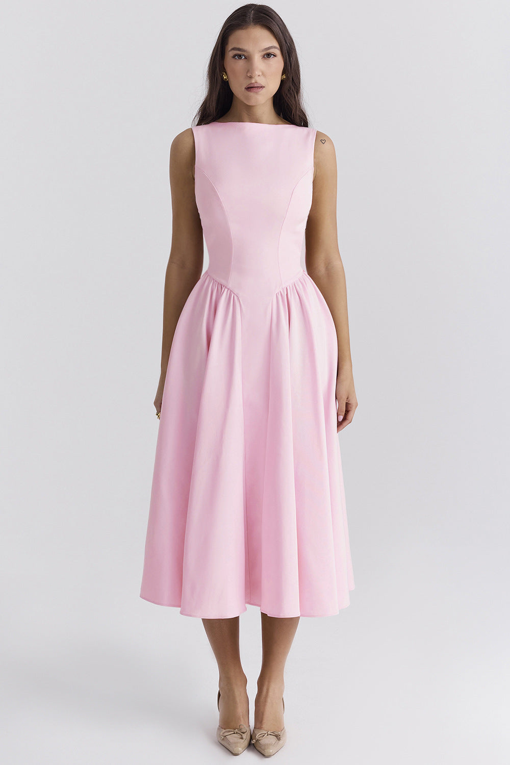 Damen A-Linie Cocktailkleid mit elegantem Taillenkürzel und femininem Schnitt Drune