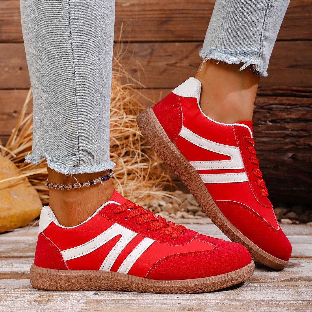 Damen Sportliche Sneakers aus hochwertigem Wildleder mit atmungsaktiver Sohle Drune