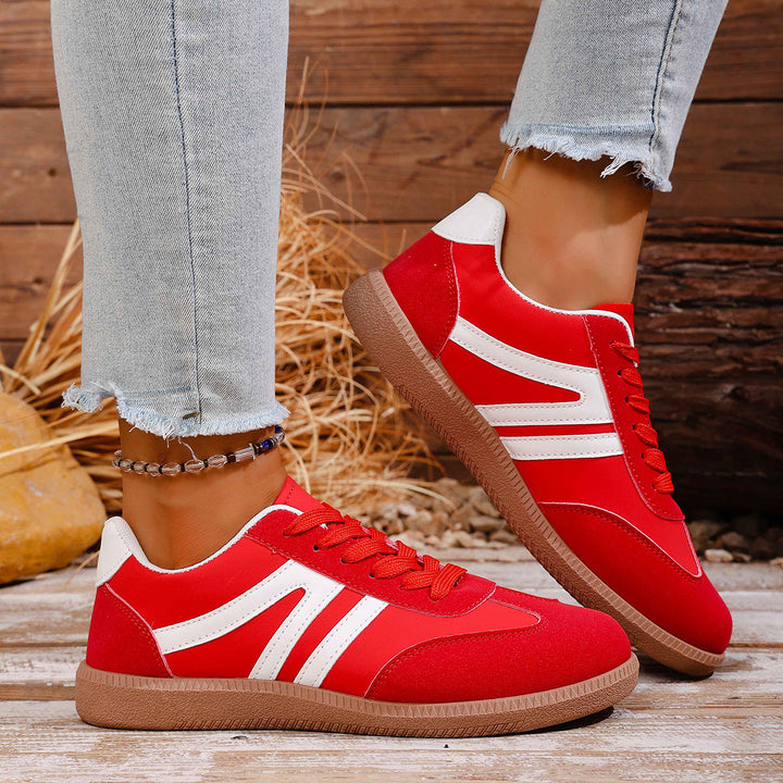 Damen Sportliche Sneakers aus hochwertigem Wildleder mit atmungsaktiver Sohle Drune
