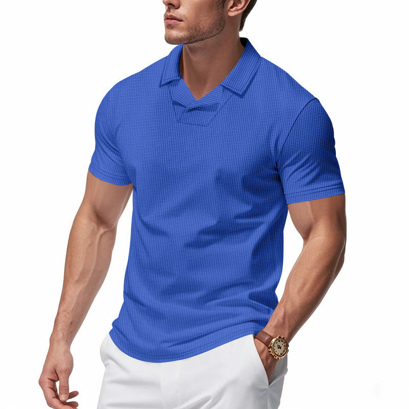 Herren Kurzarm Poloshirt mit strukturiertem Design Drune