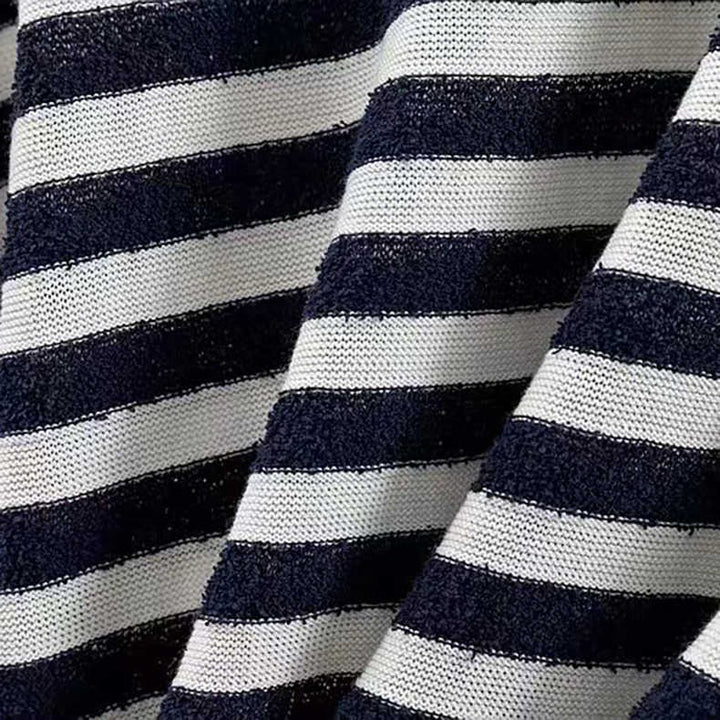 Damen Streifenpullover mit weitem Schnitt Drune