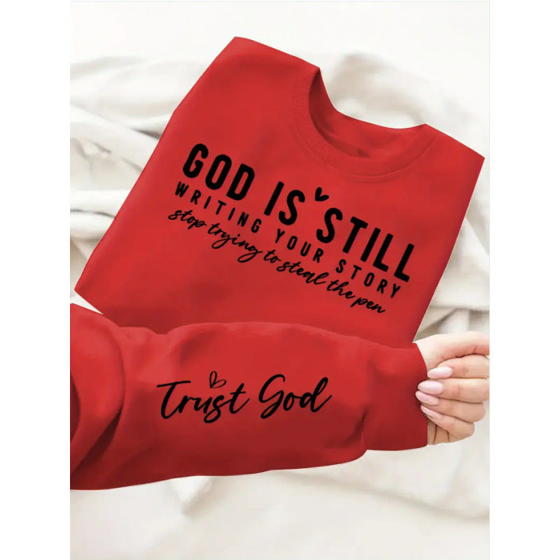 Damen Sweatshirt mit inspirierendem Schriftzug und weichem Material Drune