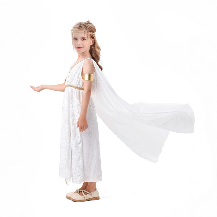 Damen mythologisches Kostümkleid mit fließendem Umhang Drune