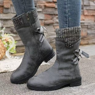 Damen modische Stiefeletten mit stylischen Details und praktischem Reißverschluss Drune
