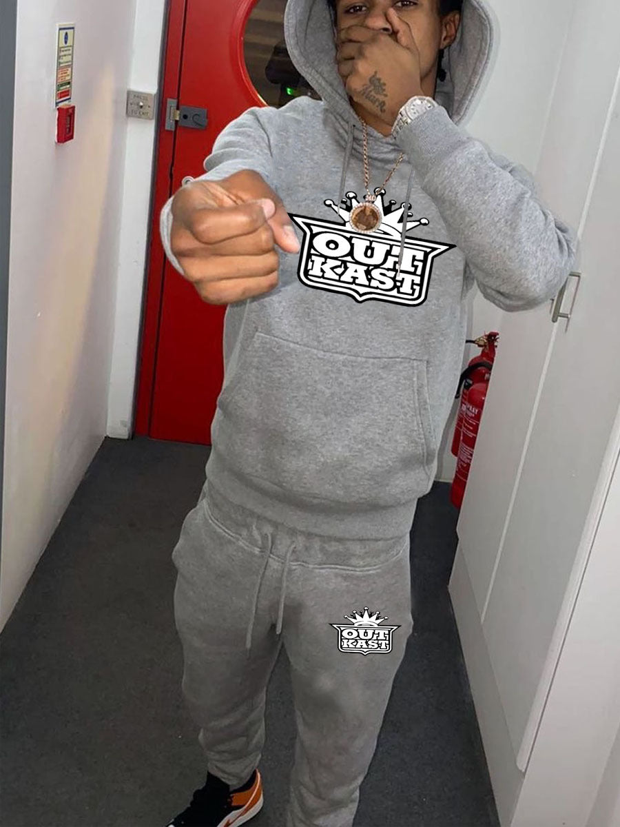 Herren Jogginganzug mit Hoodie und bequemen Sweatpants Drune