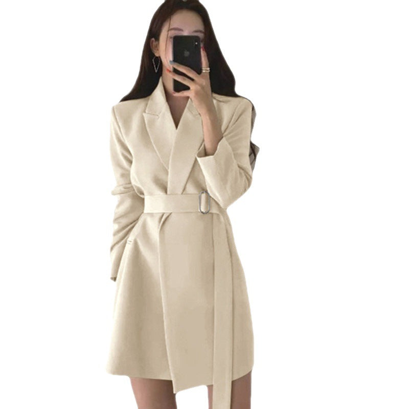 Damen Eleganter Blazer-Kleid Drune