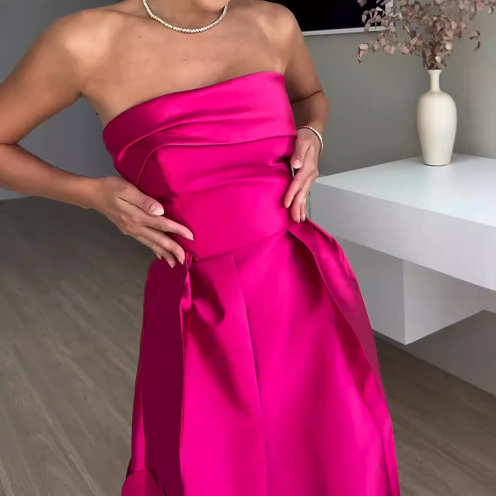 Damen Abendkleid mit aufregendem schichten Design und raffinierten Details Drune