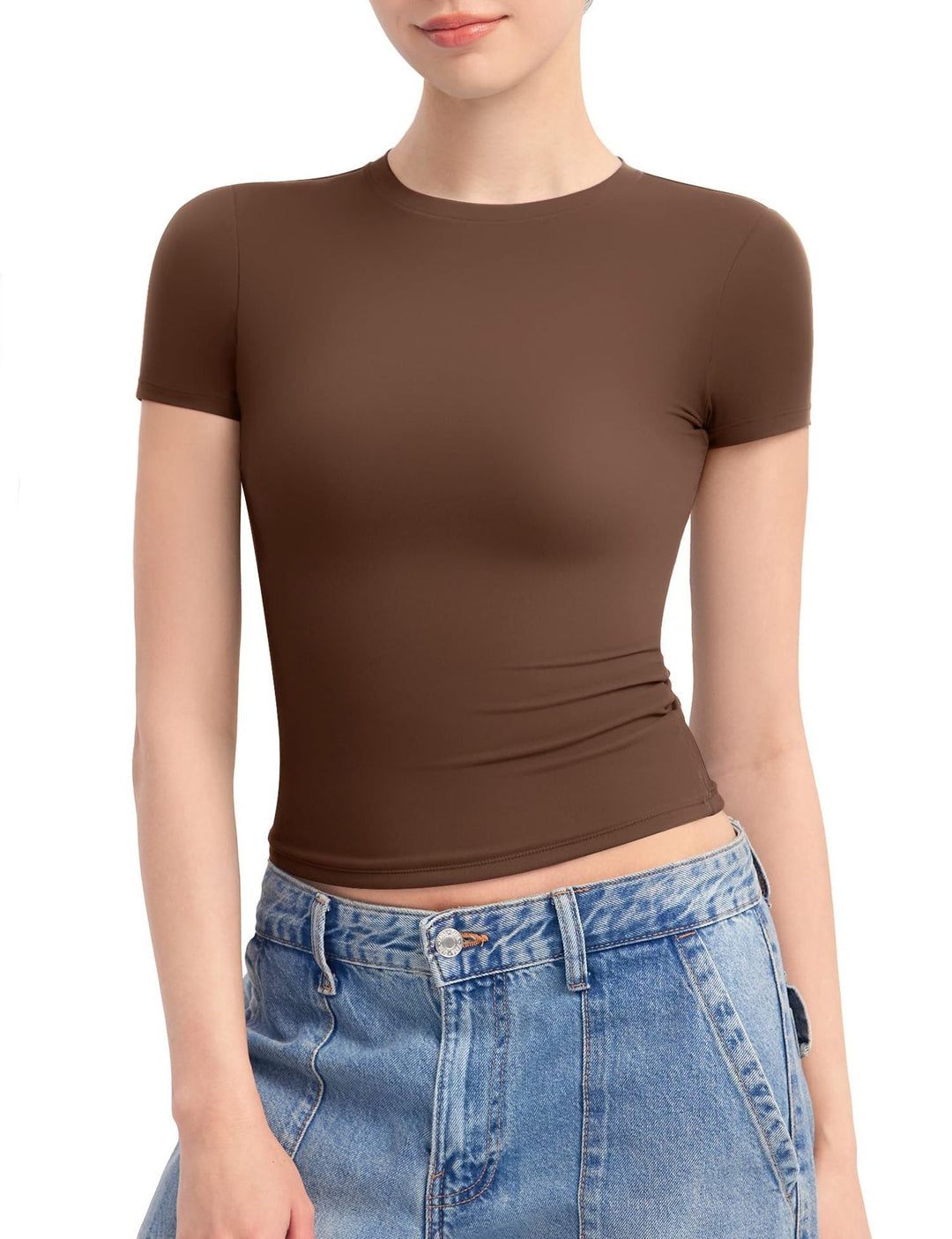 Damen Figurbetontes T-Shirt Drune