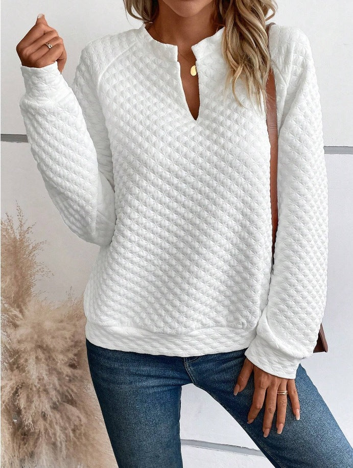 Damen Modischer Stehkragen Pullover Drune
