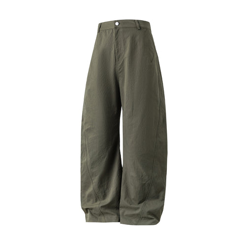 Damen High‑Waist Palazzo‑Hose im Balloon‑Cut mit markanten Nahtpaspeln Drune