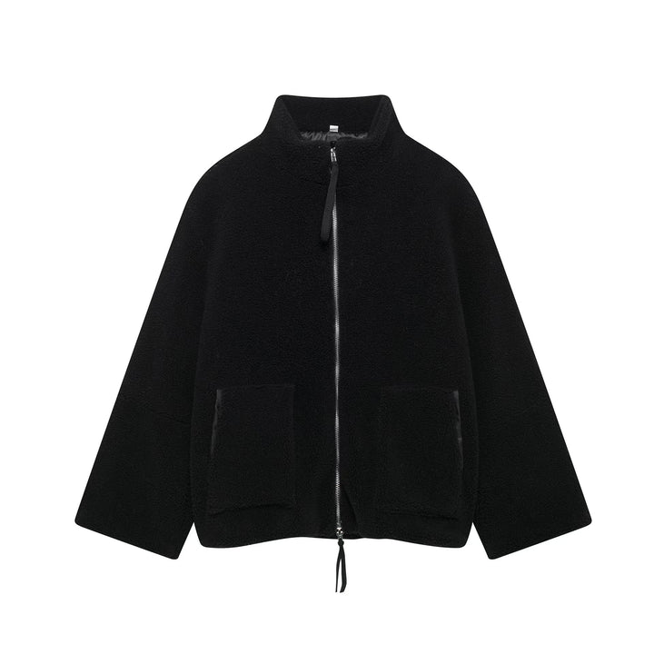 Damen Fleecejacke mit hohem Kragen und Reißverschluss Drune