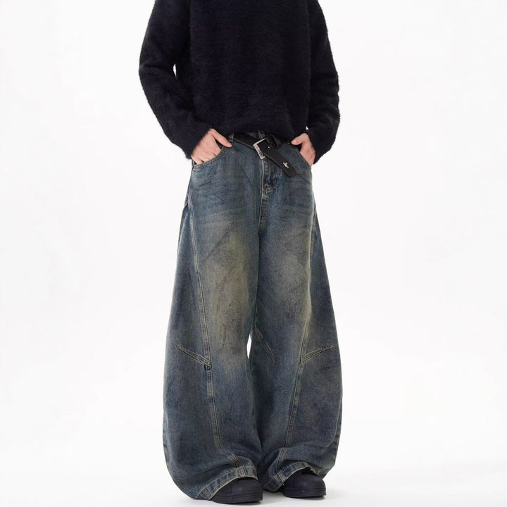Damen Weitgeschnittene Hochbundjeans Drune