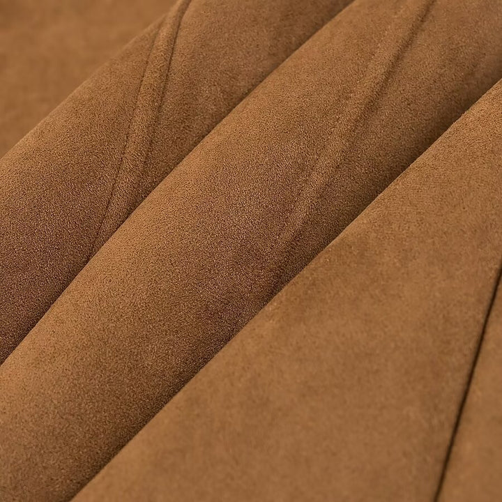 Damen lässiger Mantel mit extra weichem Futter und Knopfleiste Drune