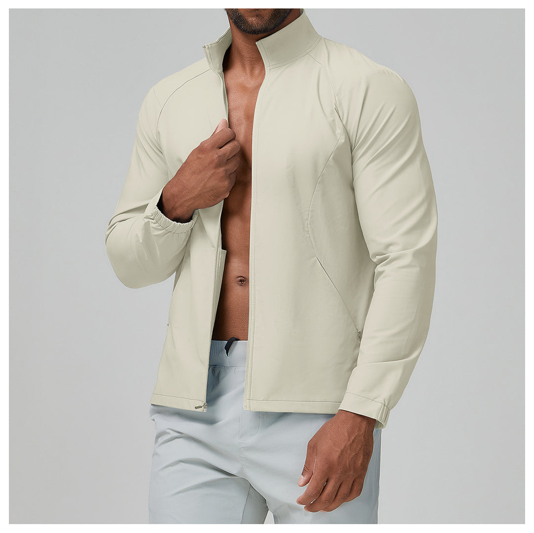 Herren Sportliche Funktionsjacke mit hochgeschlossenem Kragen Drune