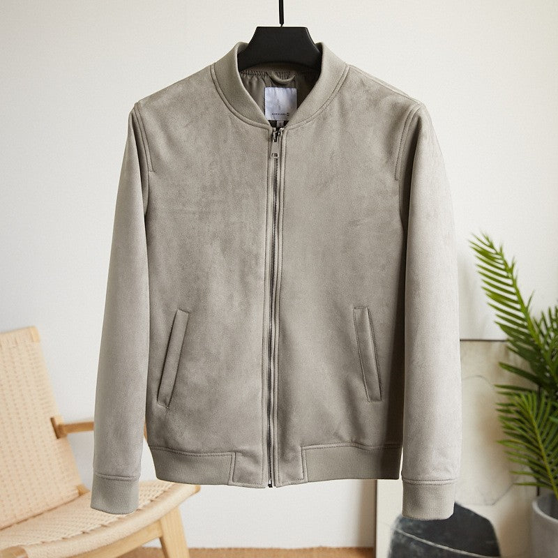 Herren Boxy‑Zip‑Blouson mit Hemdkragen und feinem Wollmix Drune