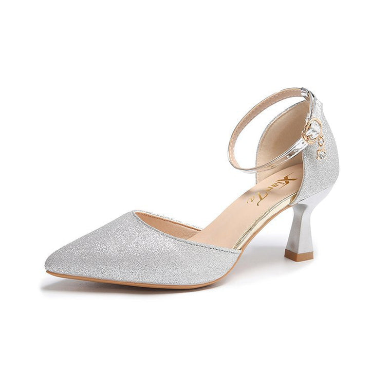 Damen elegante Pumps mit Glitzer-Details Drune