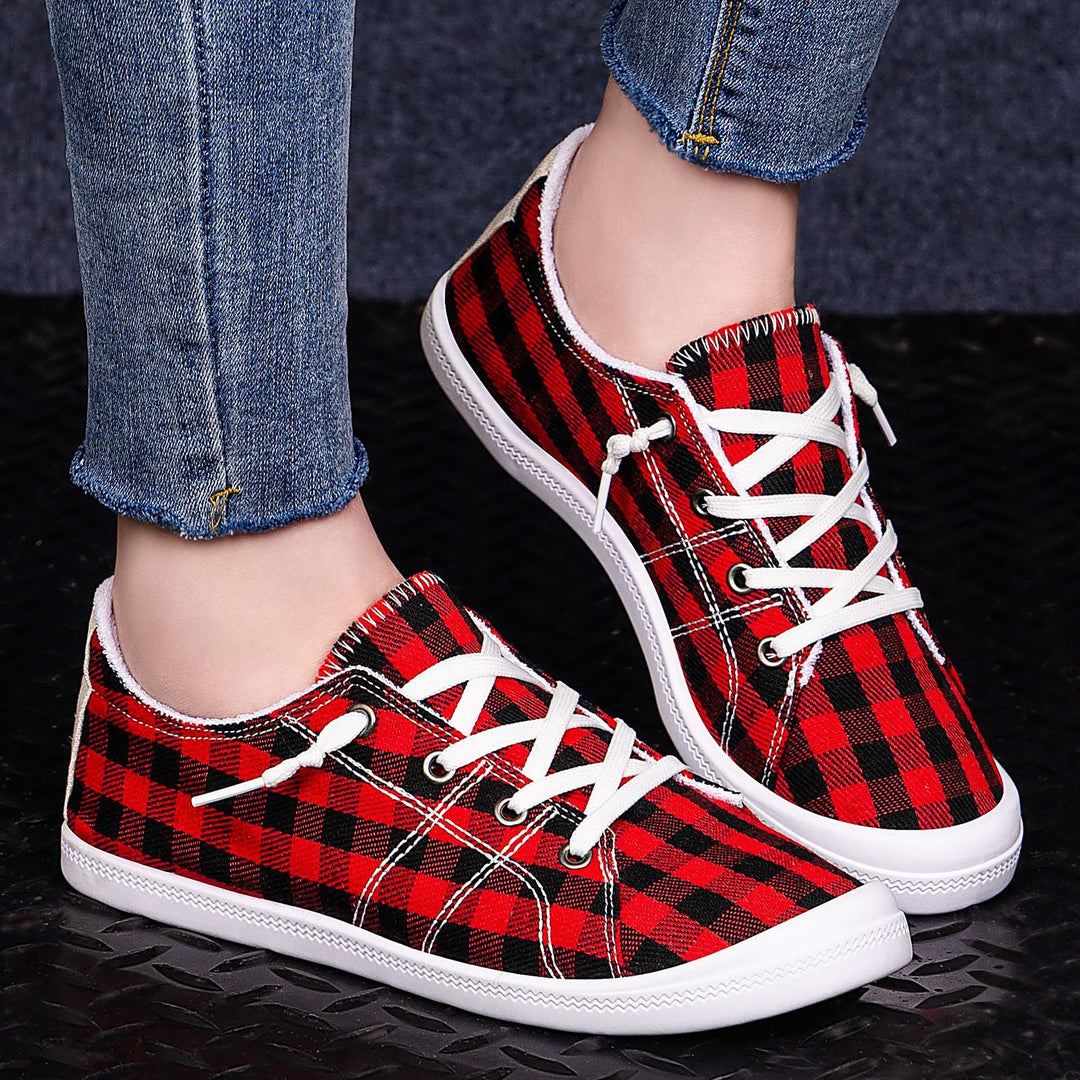 Damen Freizeitschuhe aus strapazierfähigem Canvas mit klassischem Schnürdesign Drune