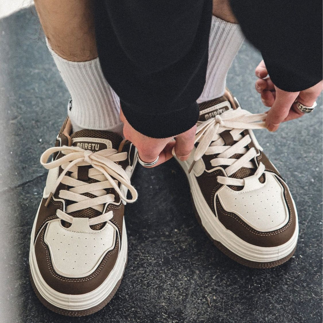 Damen Sportliche Chunky Sneakers mit atmungsaktiver Oberflächenstruktur und flexibler Sohle Drune