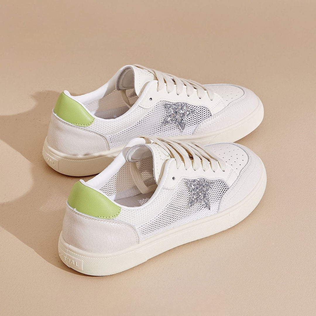 Damen Sneaker mit atmungsaktivem Mesh und stilvollem Sternen-Design Drune