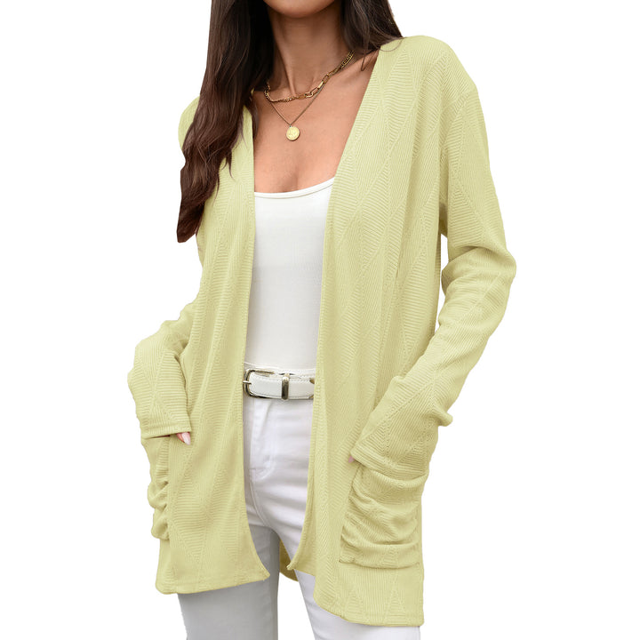 Damen Wickeljacke mit strukturierter Oberfläche Drune