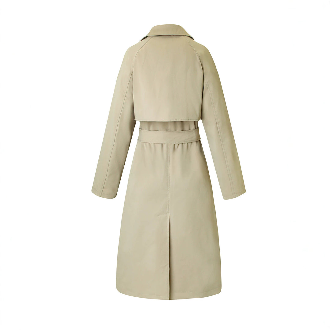 Damen eleganter, taillierter Trenchcoat Drune